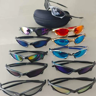 Óculos de Sol Masculino Esportivo – Armação Cinza Fosco, Lentes Polarizadas UV400 + Estojo
