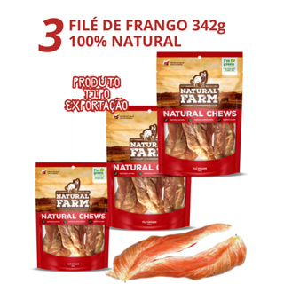 Petisco Para Cachorro File De Frango Desidratado Sassami Natural Farm 114g Saboroso em Oferta na Shopee
