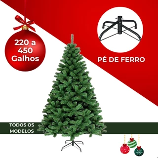 Árvore de Natal Luxo 1,20 1,50m 1,80m 2,10m - Decoração Festiva Luxuosa para Natal