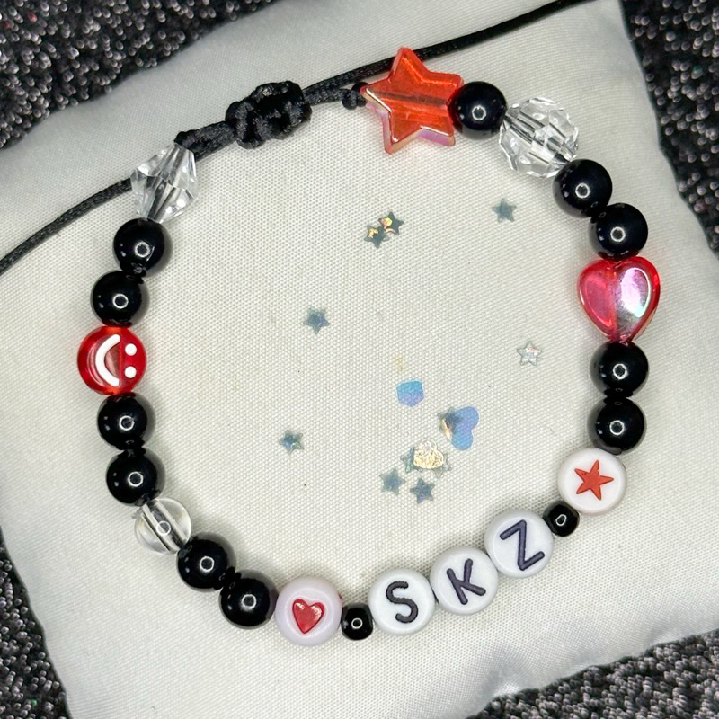 Pulseira de Miçanga com Fecho Ajustável Stray Kids SKZ Bang Chan