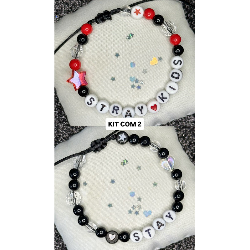 Pulseira de Miçanga com Fecho Ajustável Stray Kids SKZ Bang Chan