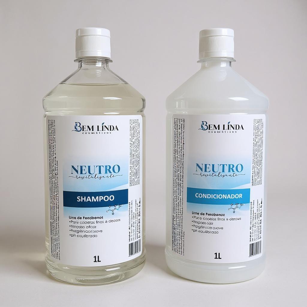 Kit Shampoo e Condicionador Neutro Revitalizante 1L - Limpeza Fresca ...