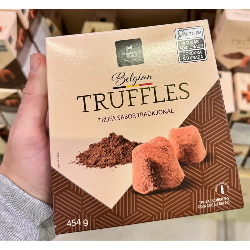 Trufas de Chocolate Belga 454g Importado Premium Members Mark Sams Club ...