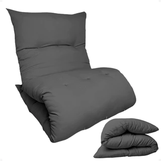 Colchonete Futon Dobrável Almofada Poltrona Colchão Portátil Solteiro Pallet Espreguiçadeira