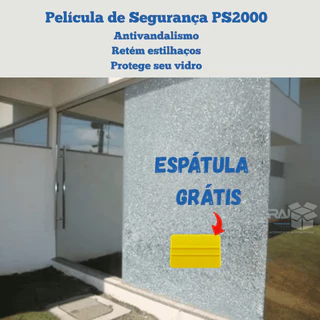 Película de segurança ps2000, anti vandalismo, carro, casa ,transparente, vidro, porta, Espátula grátis, 50CM