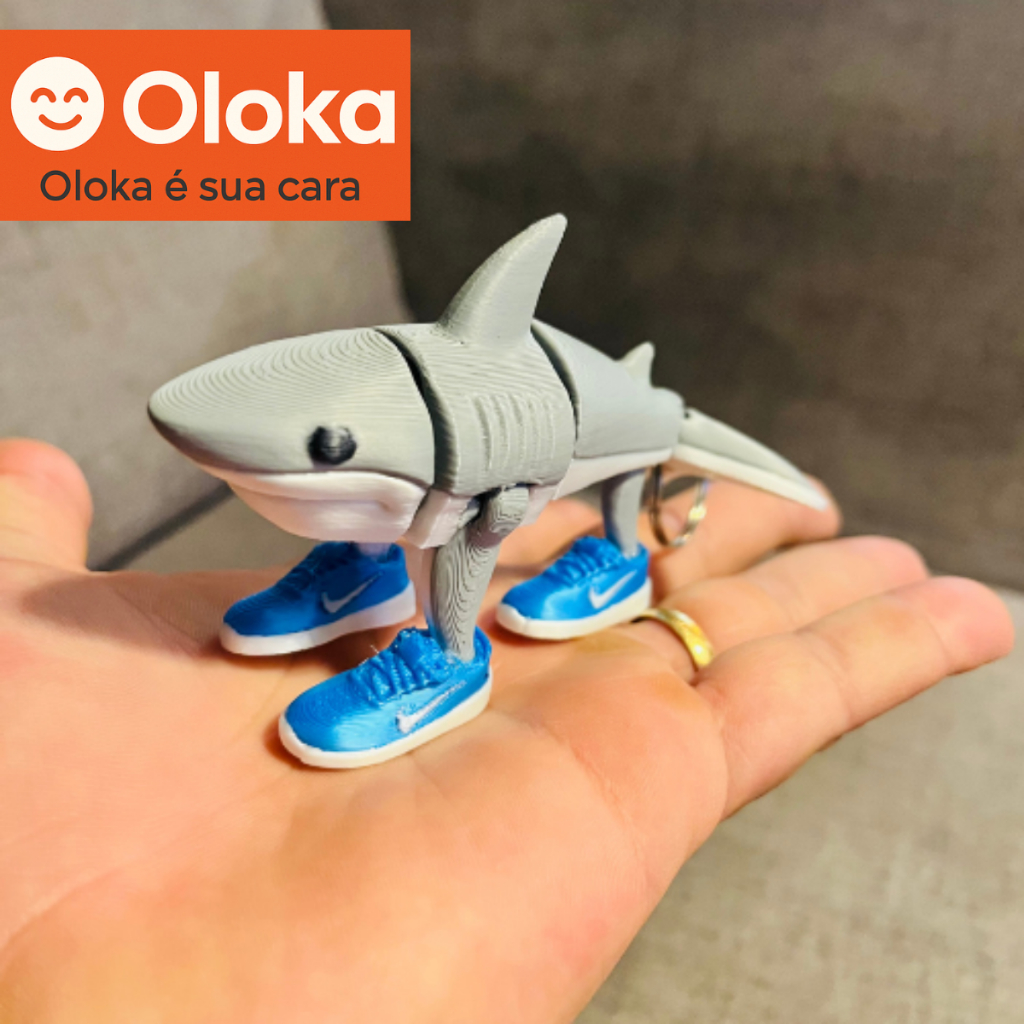 Tralalero Tralala Brainrot Memes Tubarão Articulado Presente Divertido