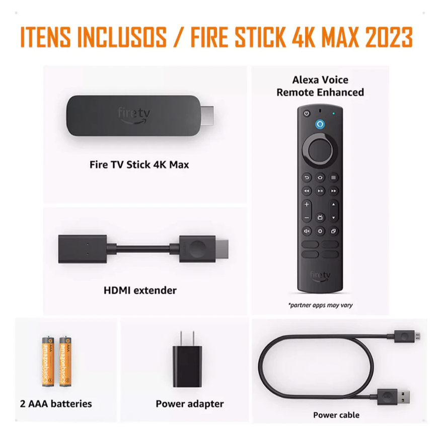 Amazon Fire TV Stick 4K Max (modelo mais novo) 2ª Geração - 16GB