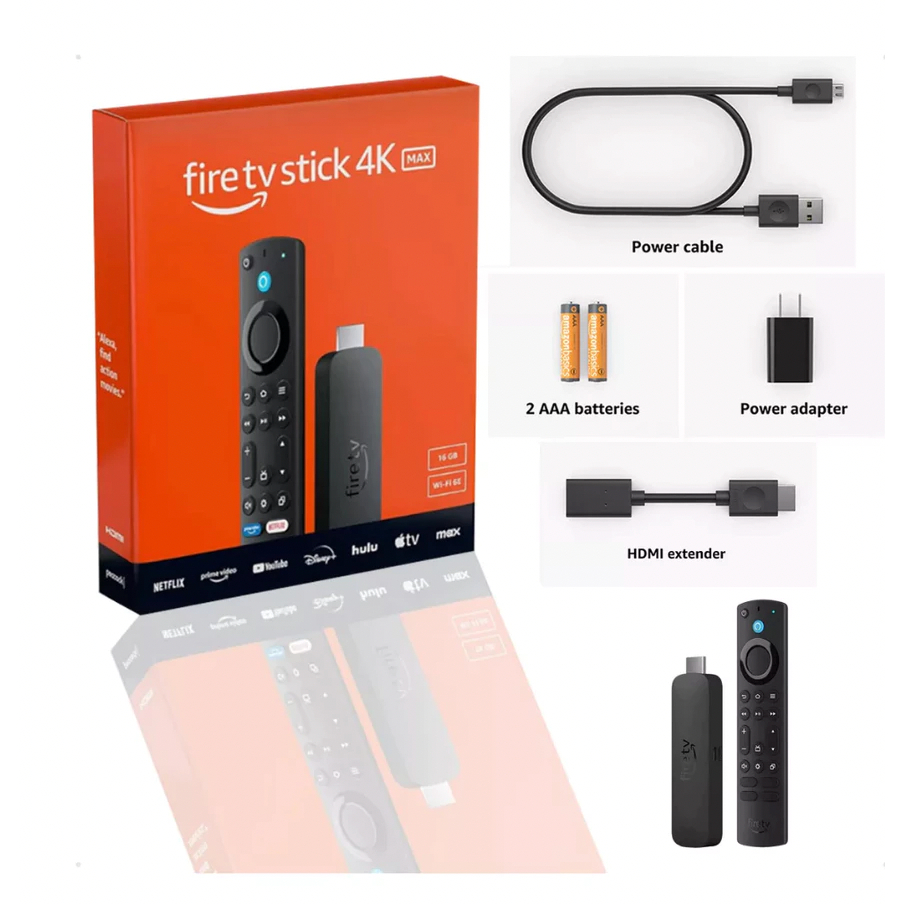 🔥 Amazon Fire TV Stick 4K Max 16GB | Wi-Fi 6 Ultra Rápido