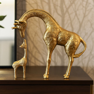 Dupla Escultura de Girafa, Luxo
