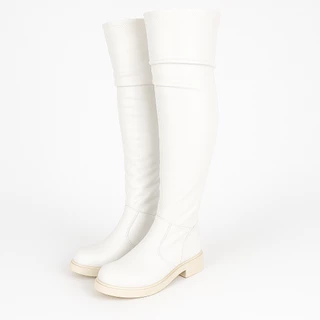 Bota Over The Knne Napa Stresch Sem Salto Cano Alto Confortável Leve Original AC Tendência