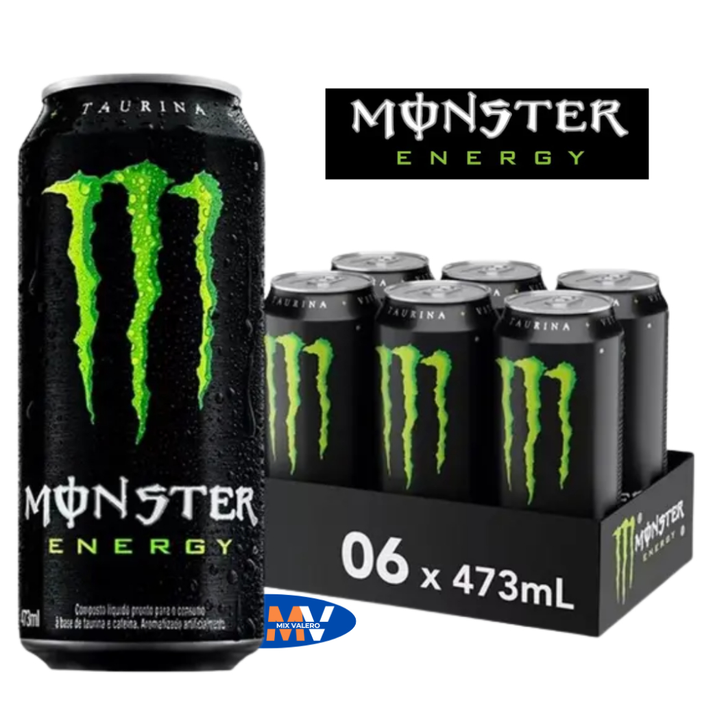 Energético Monster 473 ml Pack 6 unidades Potência, foco e disposição ...