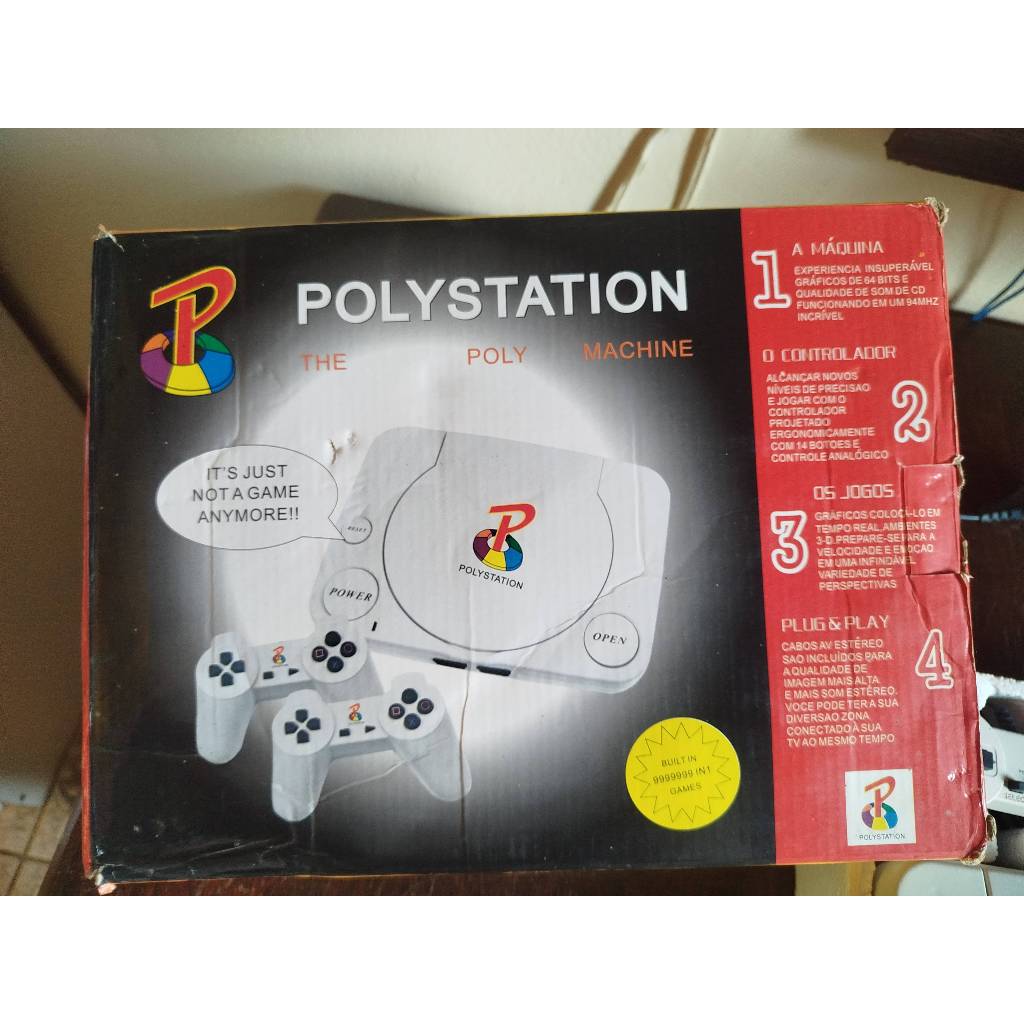 Polystation reliquia, na caixa com todos acessorios | Shopee Brasil
