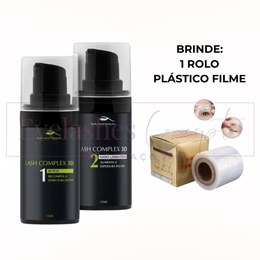 KIT LASH COMPLEX 3D PASSO 1 PASSO 2 LASH AND BEAUTY LASH LIFTING e BROW ...