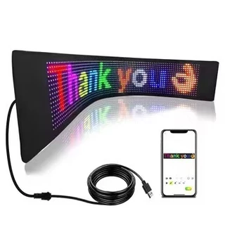 Painel 192*898mm De Pixel Matriz De LED USB 5V Flexível Endereçável RGB Padrão Graffiti Rolagem Texto