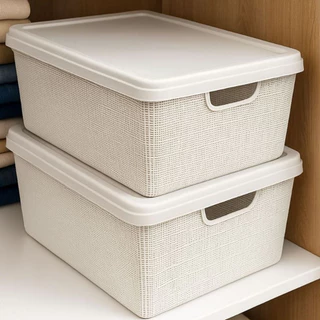 Kit 2 Caixas Organizadora Com Tampa Grande 15 Litros em Plástico Reforçada Promoção em Oferta na Shopee