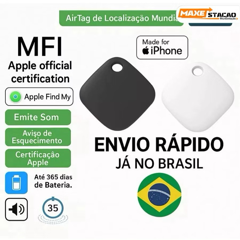 Smart Tag para iPhone - Certificado MFi, Rastreamento por GPS e App iOS ...