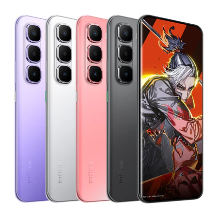 Infinix Hot 60 Pro Al Phone mais fino do mundo 5 95mm 16 GB 256GB tela curva 3D de144 Hz bateria de 45W 516 mAh NFC