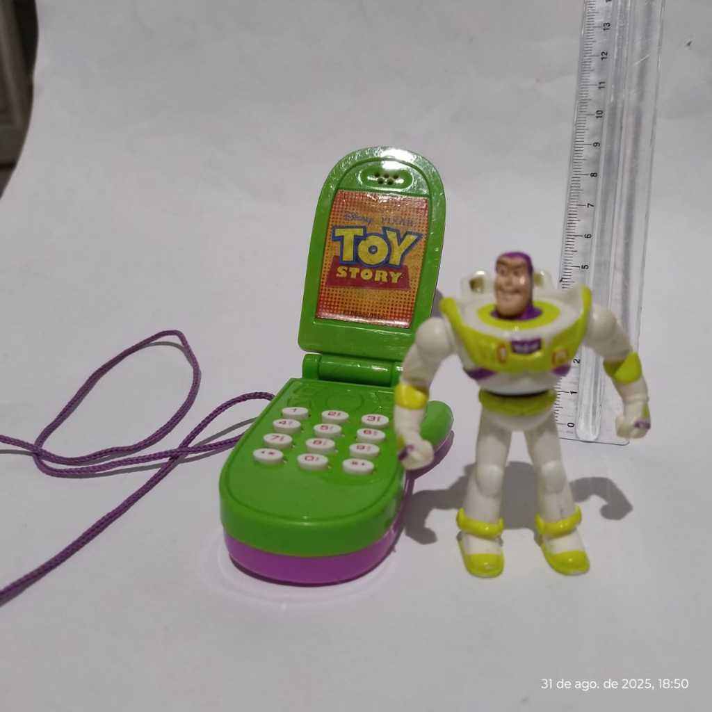 その他 Disney Buzz Lightyear Telephone Coleção Disney, Buzz + telefone de brinquedo. Filme Toy Story