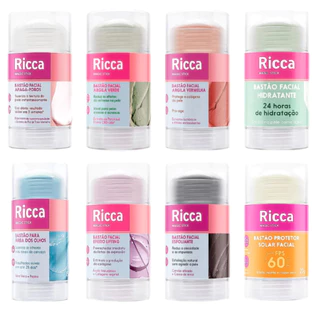Bastão Ricca Facial Efeito Lifting Apaga-Poros Hidratante Protetor FPS60 Para Área Dos Olhos