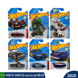 Hot Wheels Originais Mattel | Miniaturas 1:64 Diecast | BMW, Honda, Ferrari, Porsche e Mais!