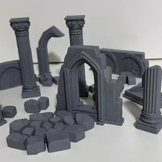 Kit de Ruínas para RPG Dungeons Maquete Diorama