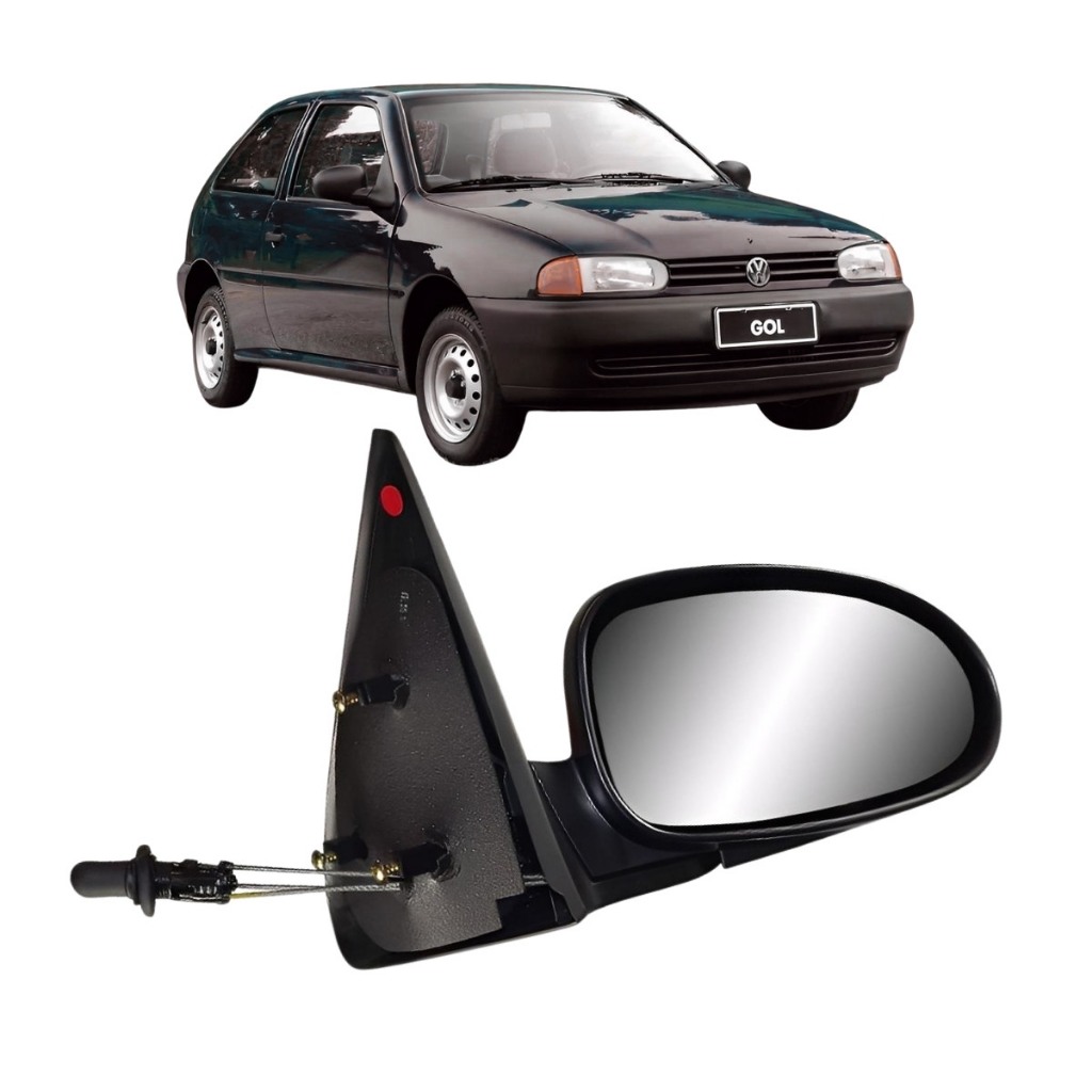 Retrovisor Gol G2 Lado Direito Com Controle 2 Portas 95 A 99 | Shopee ...