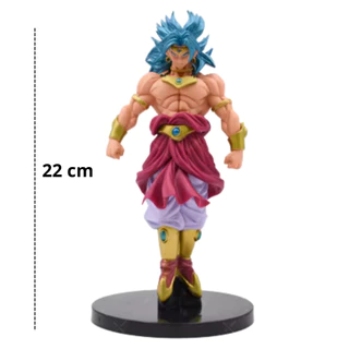 Action Figure 22cm dragon ball figura broli super saiyan postura em pé brinquedo pvc modelo de ação broly