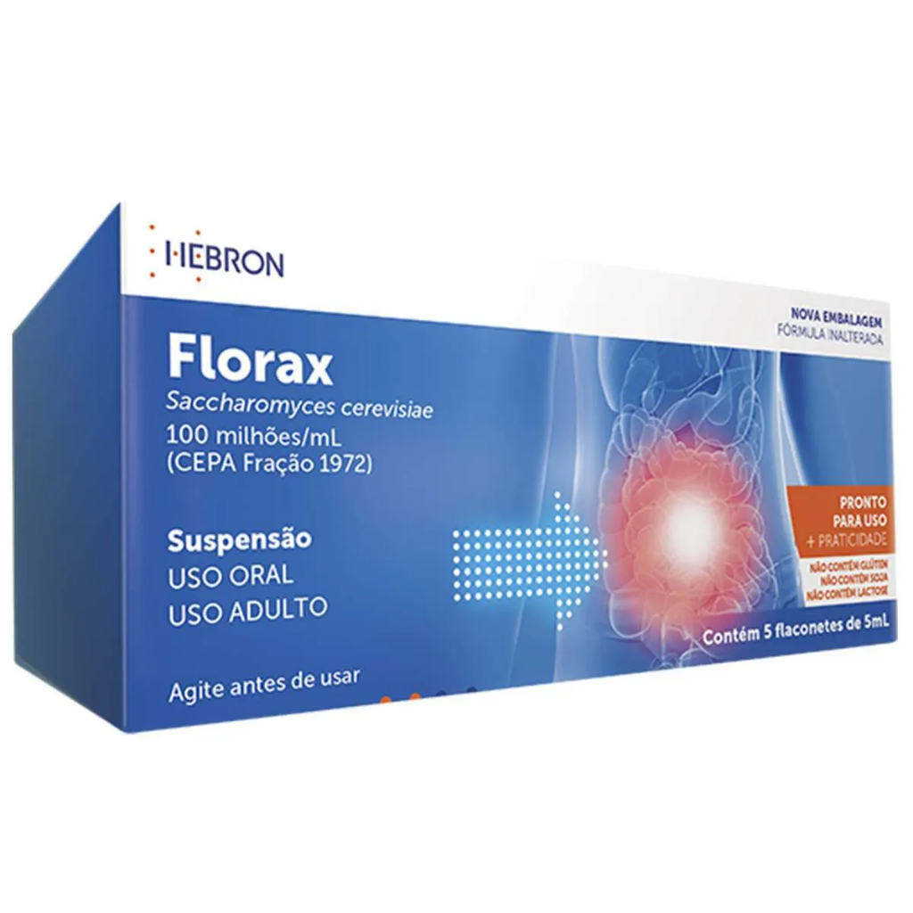 Florax Probiótico Adulto 5 flaconetes com 5 ml cada | Shopee Brasil