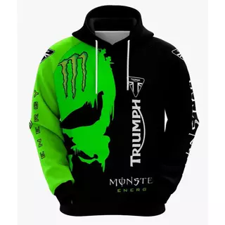 Moletom Masculino Uniforme Monster Triump Moto Gp