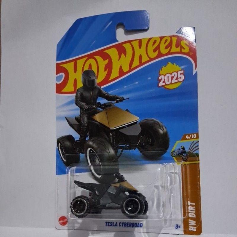 Hot Wheels Tesla Cyberquad – HW Dirt 4/10 – Schaal 1:64 – Short Card – Nieuw Voor 2025 – Mattel HYW31