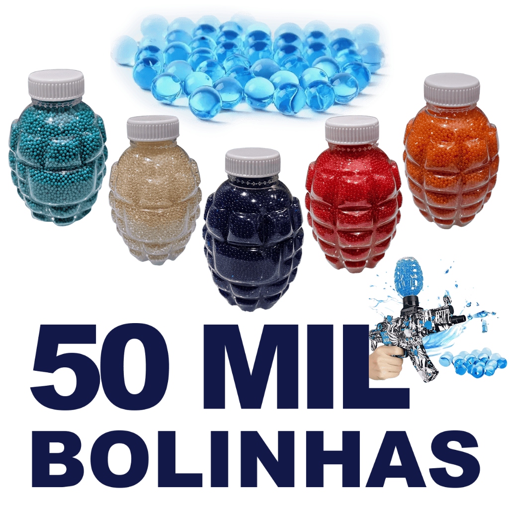 50 Mil Bolinhas De Gel Orbeez Munição De Arminha Arma De Gel | Shopee ...