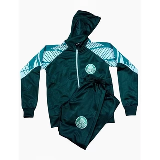 Conjunto Agasalho Infantil Juvenil Forrado com Capuz