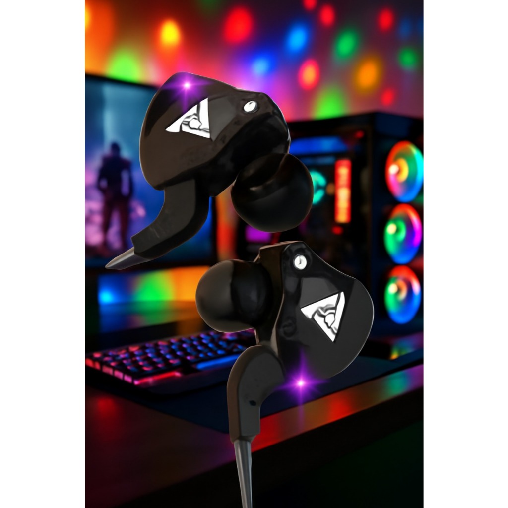 Fone De Ouvido Qkz Ak6 Profissional Pra Gamers Qkz Abafador Fone Com Microfone | Shopee Brasil