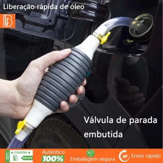Bomba de Sucção Manual Kit 5 Peças com Mangueira 1,5m Abraçadeira e Válvula de Fluxo Portátil Multiuso Fácil de Usar em Oferta na Shopee