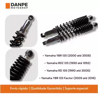 Par Amortecedor Traseiro Ybr 125 2000 Até 2008 / Rdz 125 1990 Até 1993 / Factor 2009 Até 2016 em Oferta na Shopee