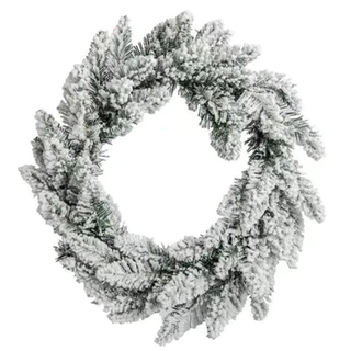 Guirlanda de Natal para Porta Nevada 60cm - 85 Galhos