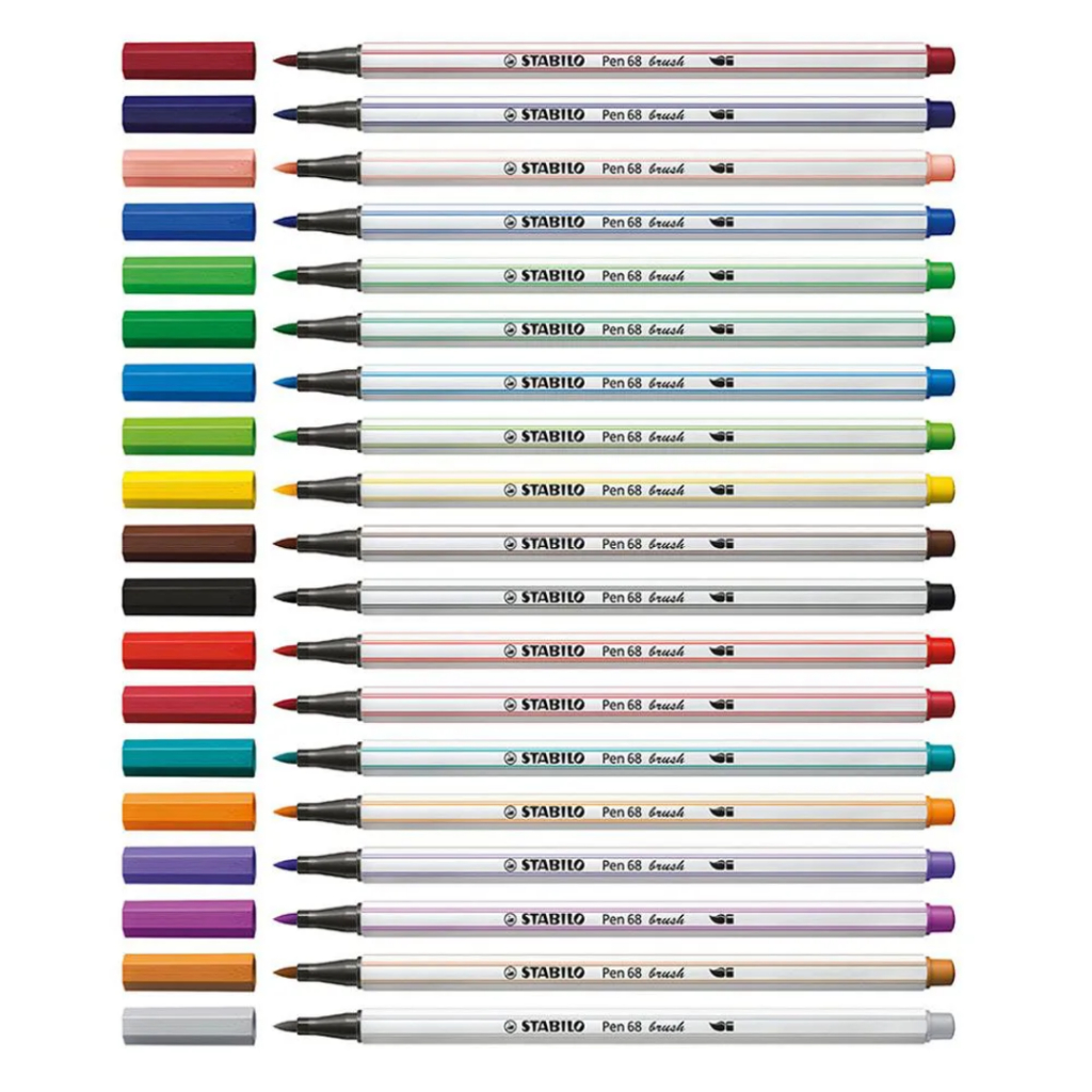 Caneta Stabilo Brush Pen 68