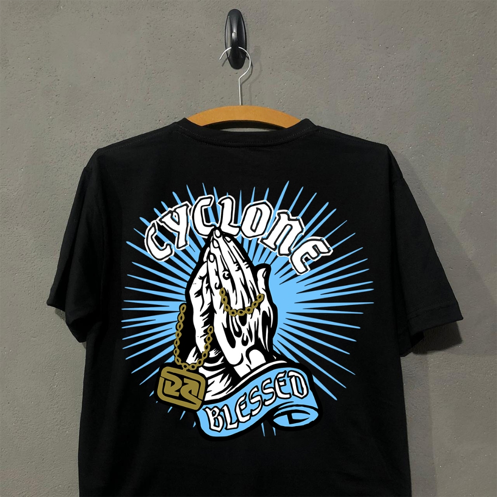 Camiseta Seu Drop Streetwear Oversized Cyclone Blessed