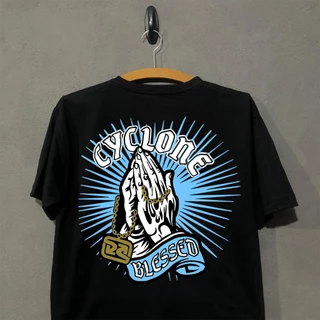 Camiseta Seu Drop Streetwear Oversized Cyclone Blessed