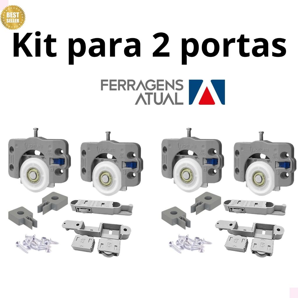 Kit para 1 ou 2 portas de correr Joeline JP 240 Deslizante
