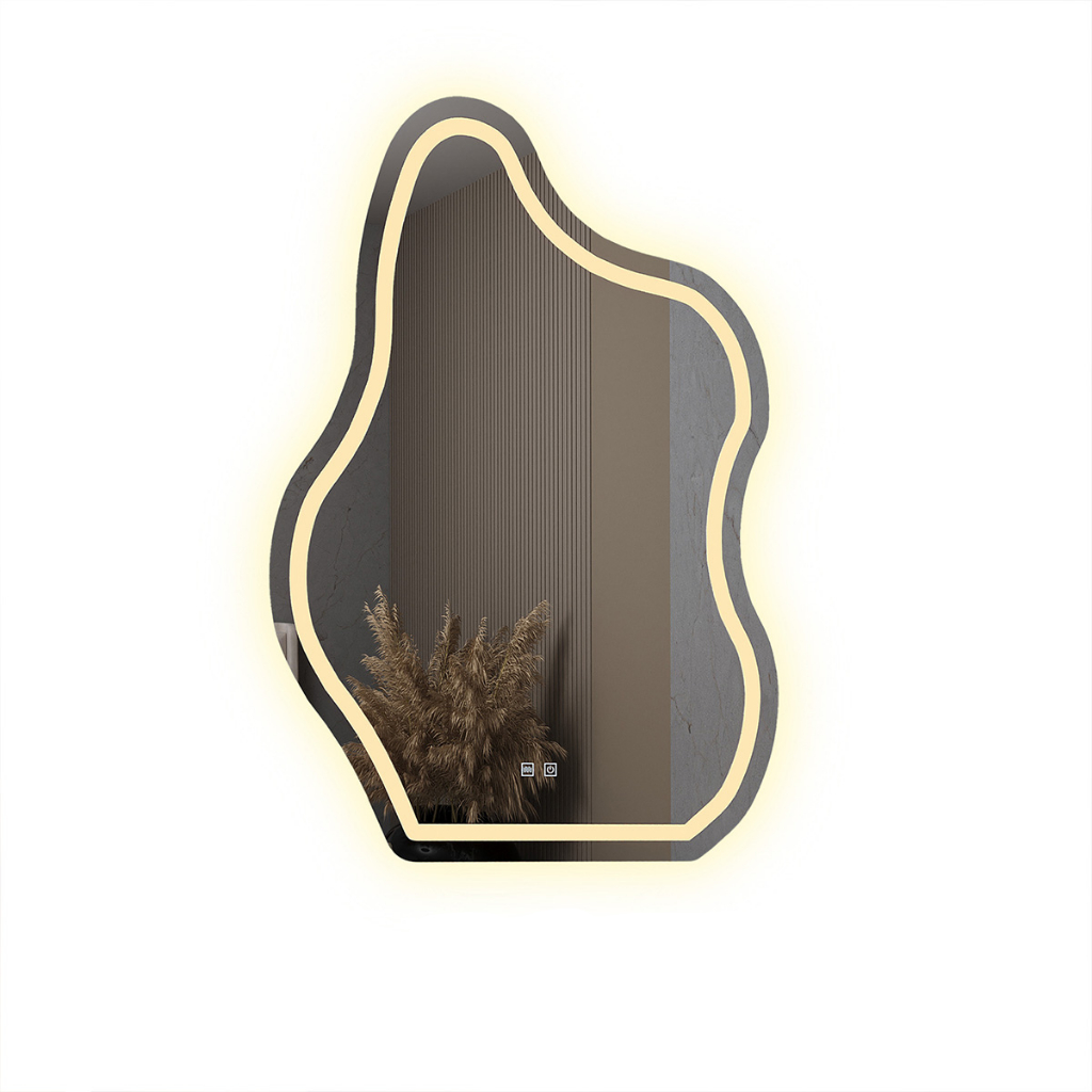 Espelho LED 3 Cores Banheiro Organico Touch c/ Desembaçador 110V/220V