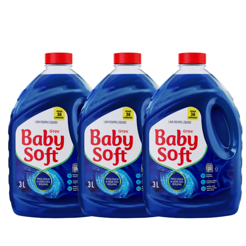 "Conforto e Frescor: Kit Lava Roupas Baby Soft 🧼"