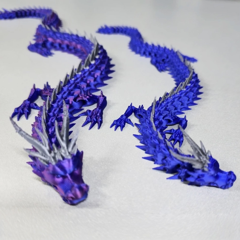 Dragão Articulado 42cm ou 30cm | Personalizável | Cores Metálicas