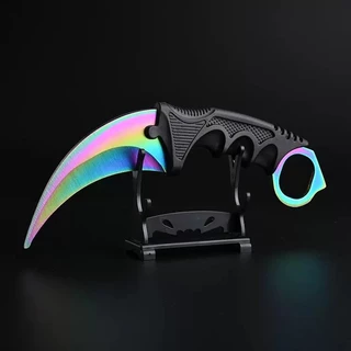 Kit 3un Canivete Combate Tática Modelo Físico Periférico do Jogo CsGo Faca de Garra Com Bainha