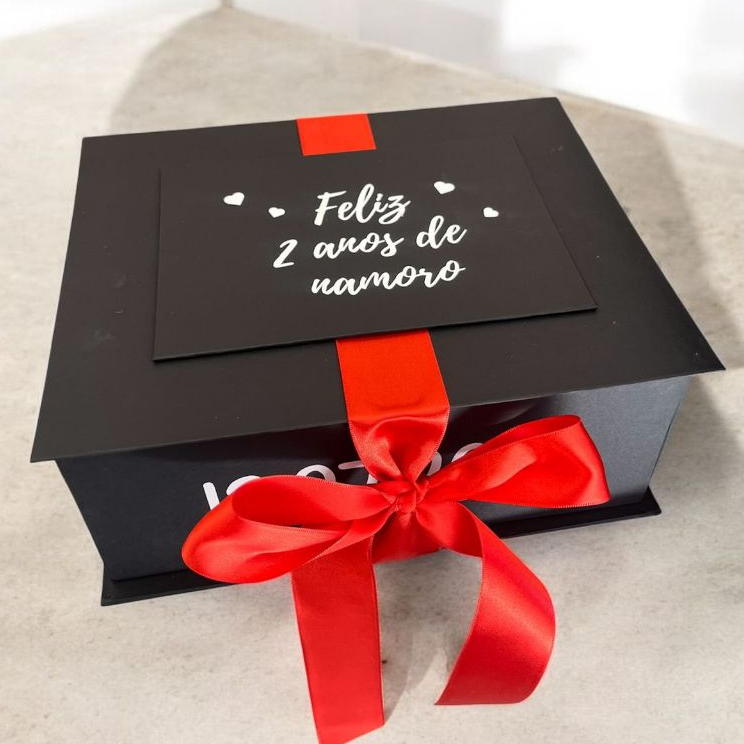 Caixa De Presente Para Namorados de Natal Personalizada Para e ...