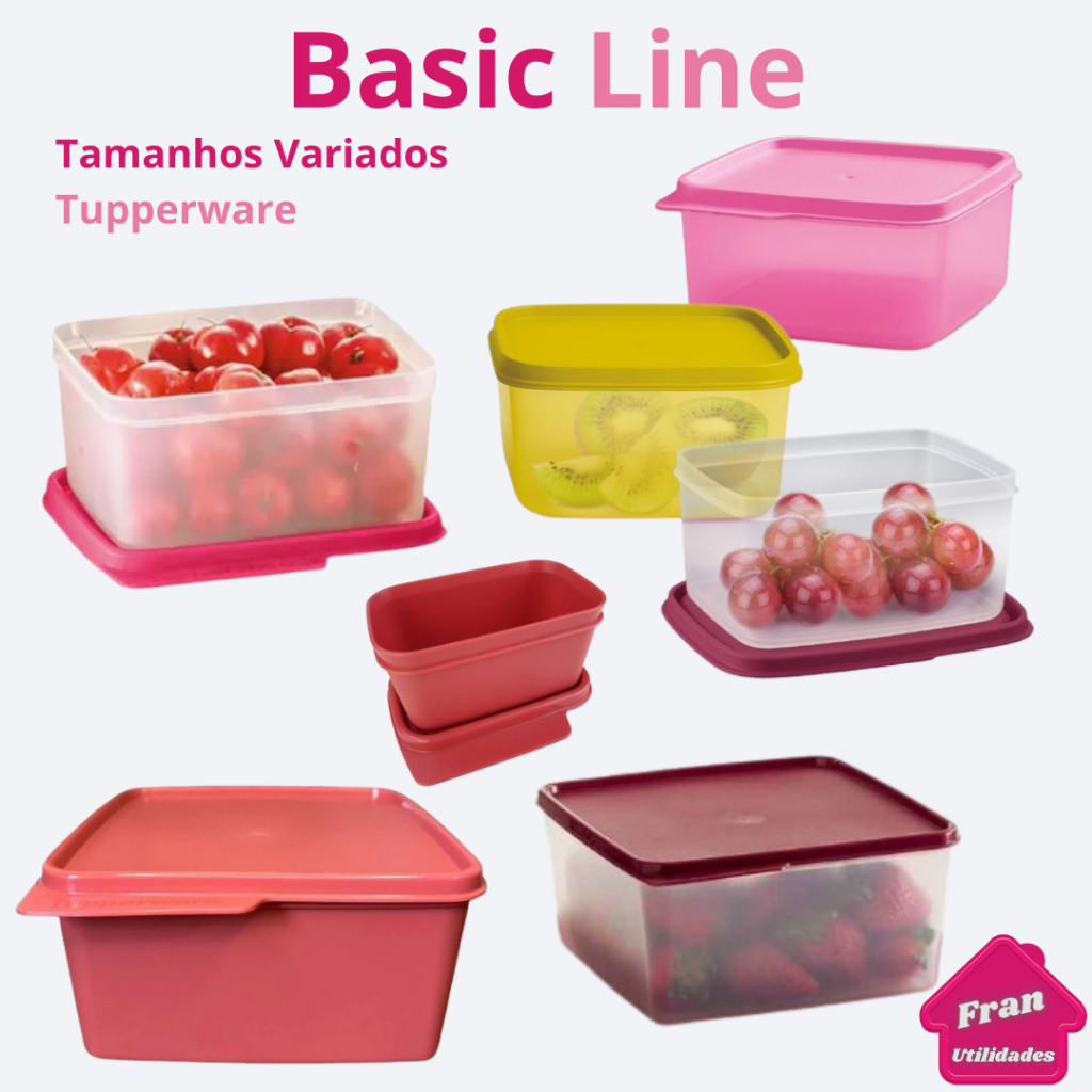 Basic Line Tupperware Potes Organizadores | Shopee Brasil