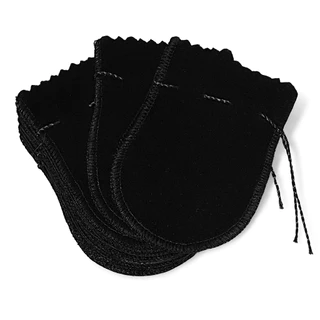 Saquinhos de veludo 4x6 pacote com 40 cor preta Presentes Lembrancinhas em Oferta na Shopee