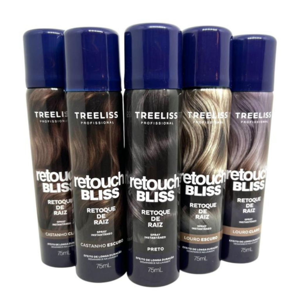 Spray Retoque de Raiz Tree Liss Bliss Retouch 75ml Castanho Claro ...
