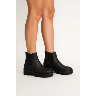 Coturno Feminino Bota Botina Blogueira Estilosa Sola Tratorada Blogueira