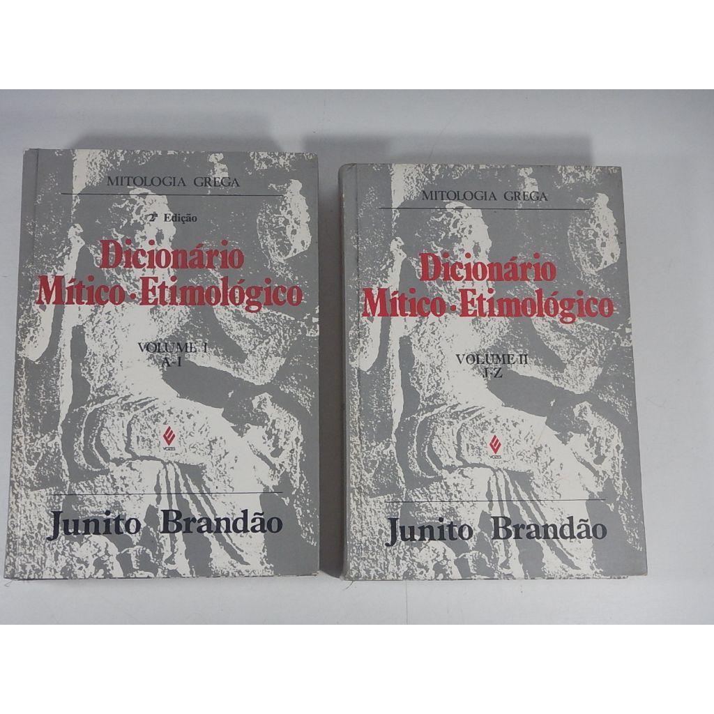 Coleção Junito Brandão Dicionário Mítico Etimológico 2 Vols